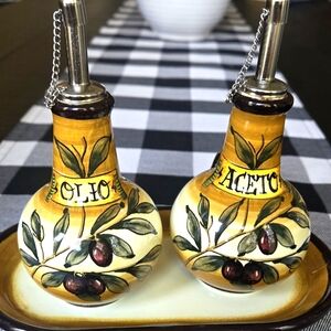 Hand made in Italy Oil & Vinegar Dispensers